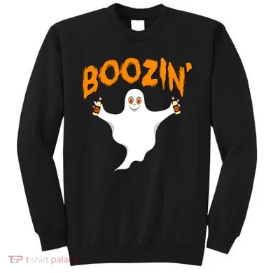 Boozin' Ghost With Beer Sweatshirt