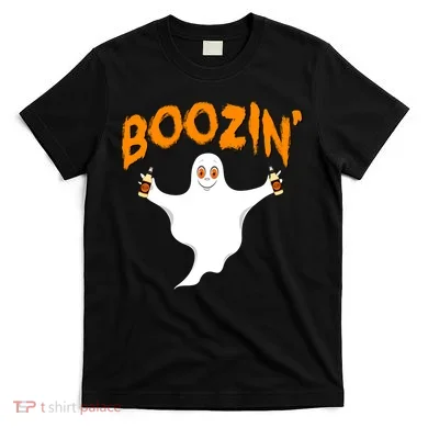 Boozin' Ghost With Beer T-Shirt