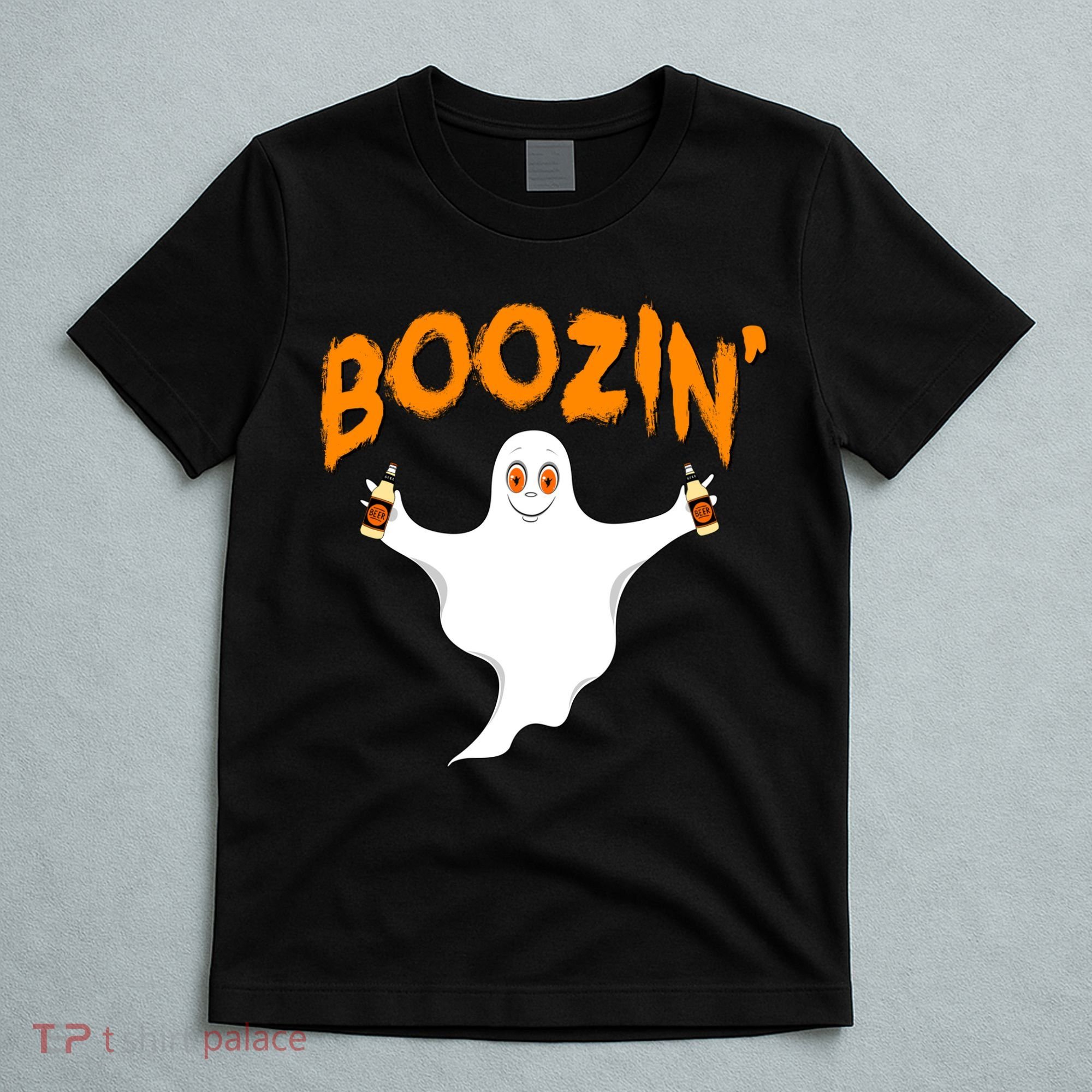 Boozin' Ghost With Beer T-Shirt