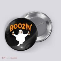 Boozin' Ghost With Beer Button thumb 0