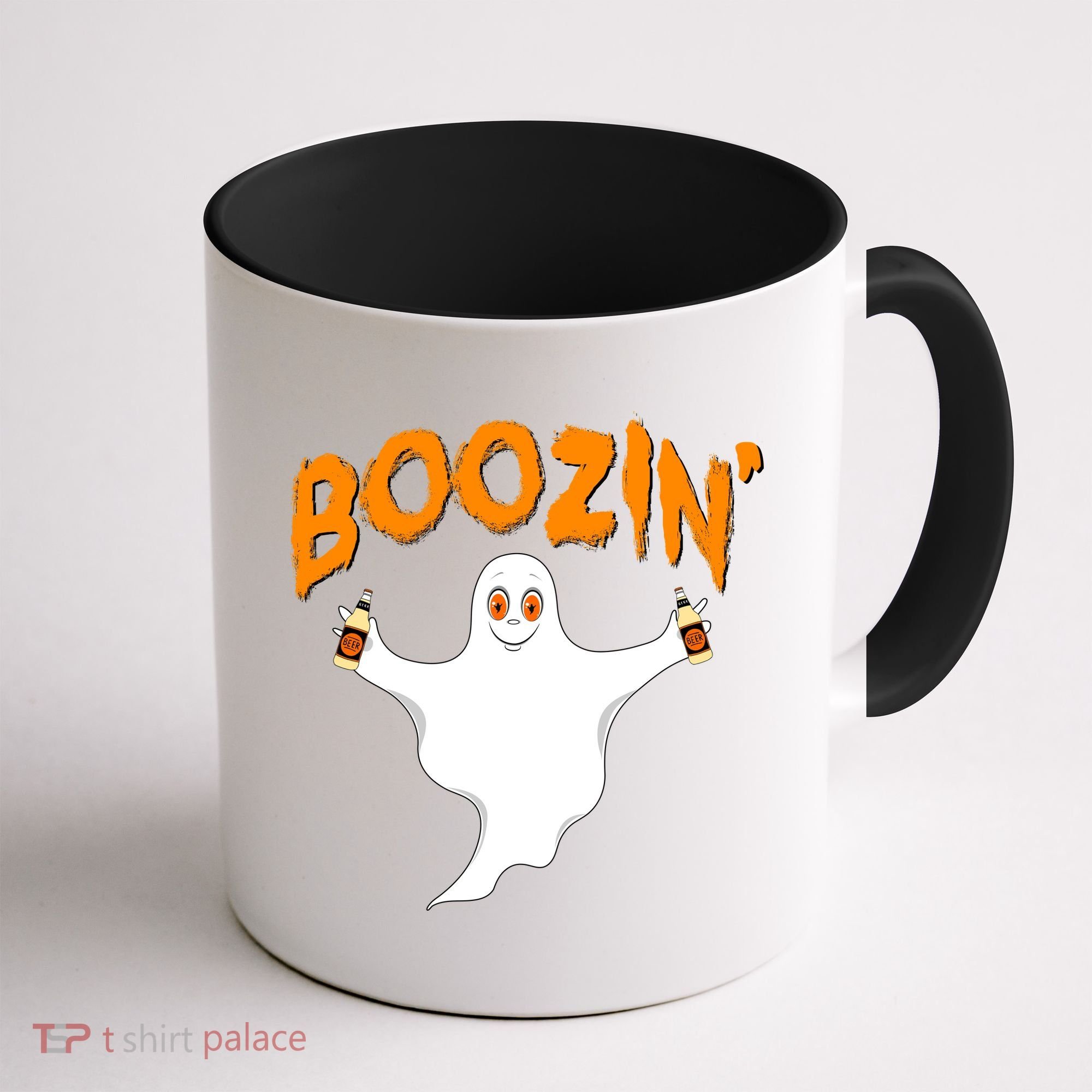 Boozin' Ghost With Beer Coffee Mug