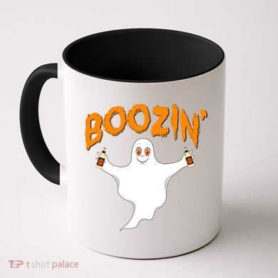 Boozin' Ghost With Beer Coffee Mug