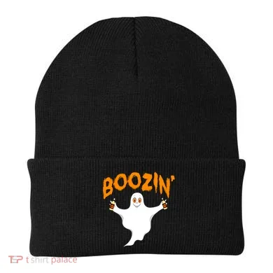 Boozin' Ghost With Beer Beanie
