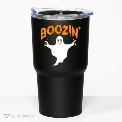 Boozin' Ghost With Beer Tumbler