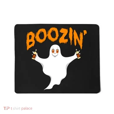 Boozin' Ghost With Beer Mousepad
