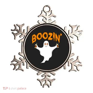 Boozin' Ghost With Beer Ornament