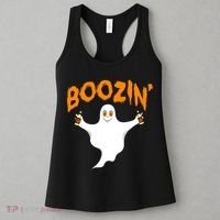 Boozin' Ghost With Beer Women's Tank Top thumb 3
