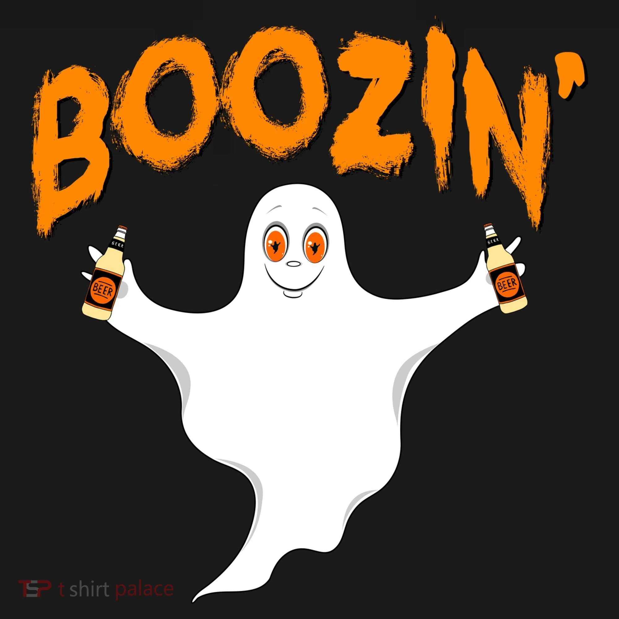 Boozin' Ghost With Beer Women's Tank Top