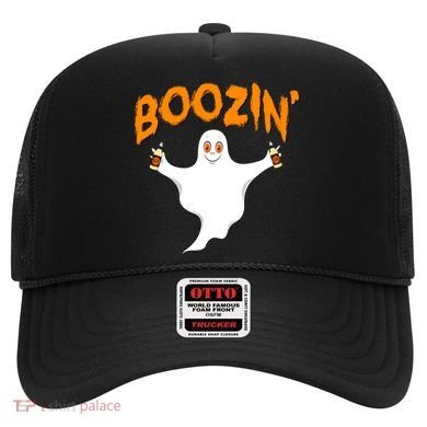 Boozin' Ghost With Beer Hat