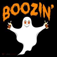 Boozin' Ghost With Beer Toddler Hoodie thumb 2