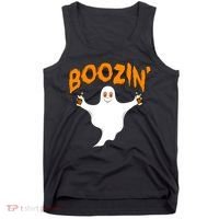 Boozin' Ghost With Beer Tank Top thumb 0