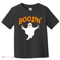 Boozin' Ghost With Beer Toddler T-Shirt thumb 0