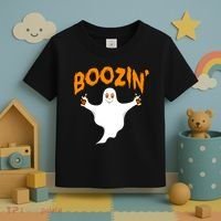 Boozin' Ghost With Beer Toddler T-Shirt thumb 3