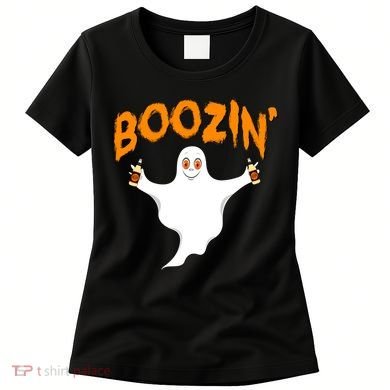 Boozin' Ghost With Beer Women's T-Shirt