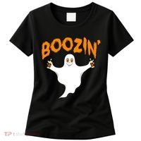 Boozin' Ghost With Beer Women's T-Shirt thumb 0