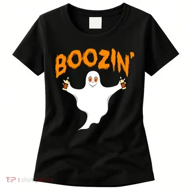 Boozin' Ghost With Beer Women's T-Shirt