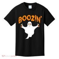 Boozin' Ghost With Beer Kids T-Shirt thumb 0