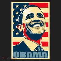 Barack Obama President 44 American Flag Happy Democrat Golf Towel thumb 3