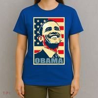 Barack Obama President 44 American Flag Happy Democrat T-Shirt thumb 4
