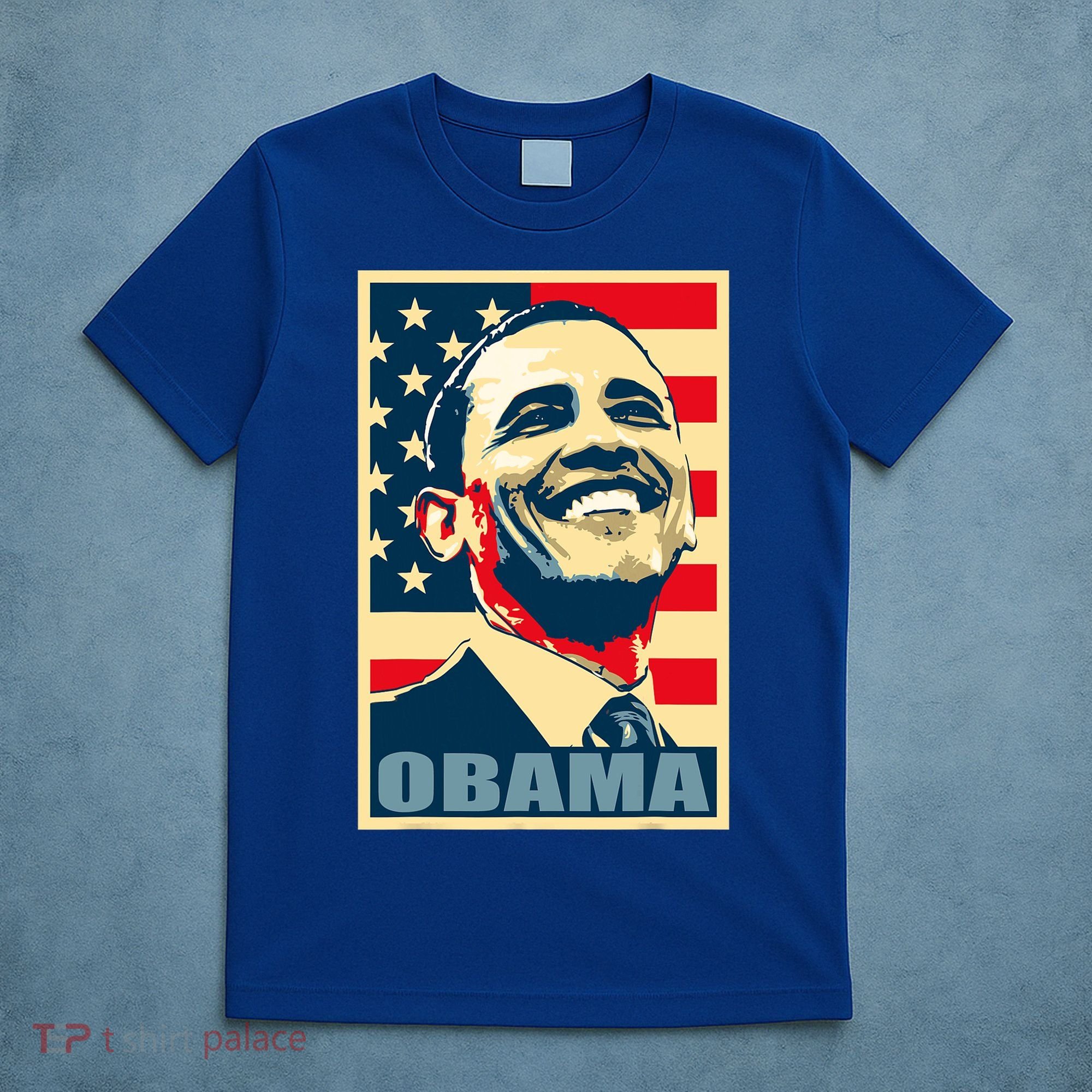 Barack Obama President 44 American Flag Happy Democrat T-Shirt