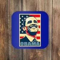 Barack Obama President 44 American Flag Happy Democrat Coaster thumb 0