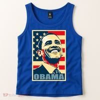 Barack Obama President 44 American Flag Happy Democrat Tank Top thumb 2