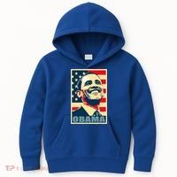 Barack Obama President 44 American Flag Happy Democrat Kids Hoodie thumb 0