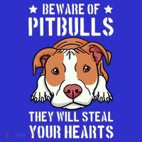 Beware Of Pitbull They Will Still Your Heart Pit Bull Pibble Cute Gift Baby Bodysuit thumb 2