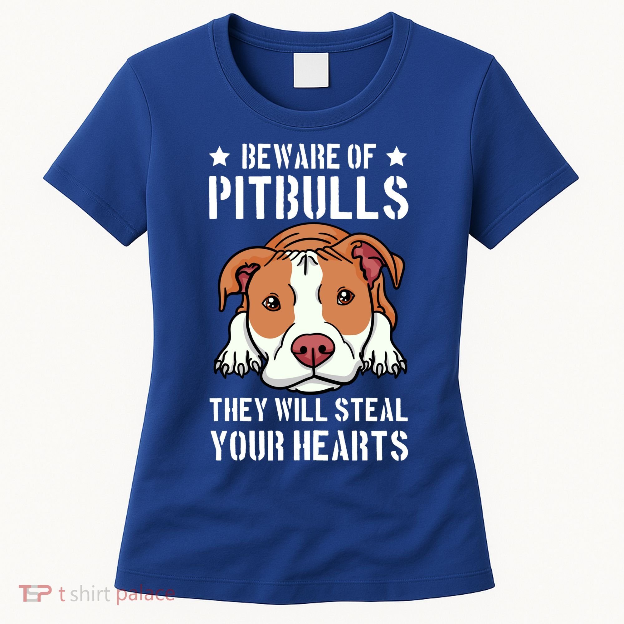 Beware Of Pitbull They Will Still Your Heart Pit Bull Pibble Cute Gift Women's T-Shirt