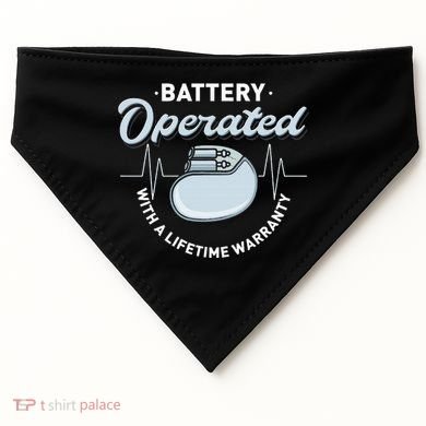 Battery Operated Pacemaker Recipient Heart Attack Survivor USA-Made Doggie Bandana