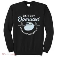 Battery Operated Pacemaker Recipient Heart Attack Survivor Sweatshirt thumb 0
