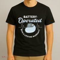 Battery Operated Pacemaker Recipient Heart Attack Survivor T-Shirt thumb 3