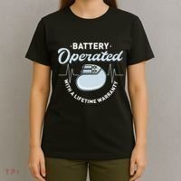 Battery Operated Pacemaker Recipient Heart Attack Survivor T-Shirt thumb 4