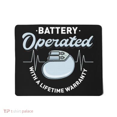 Battery Operated Pacemaker Recipient Heart Attack Survivor Mousepad