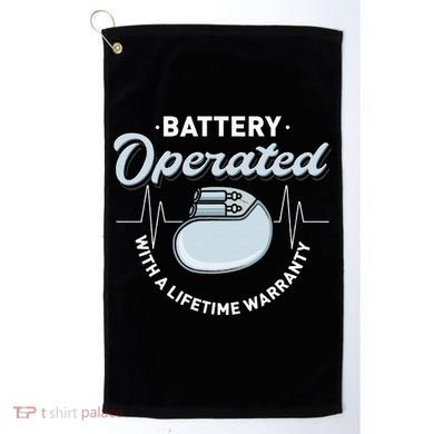 Battery Operated Pacemaker Recipient Heart Attack Survivor Golf Towel