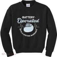 Battery Operated Pacemaker Recipient Heart Attack Survivor Kids Sweatshirt thumb 0