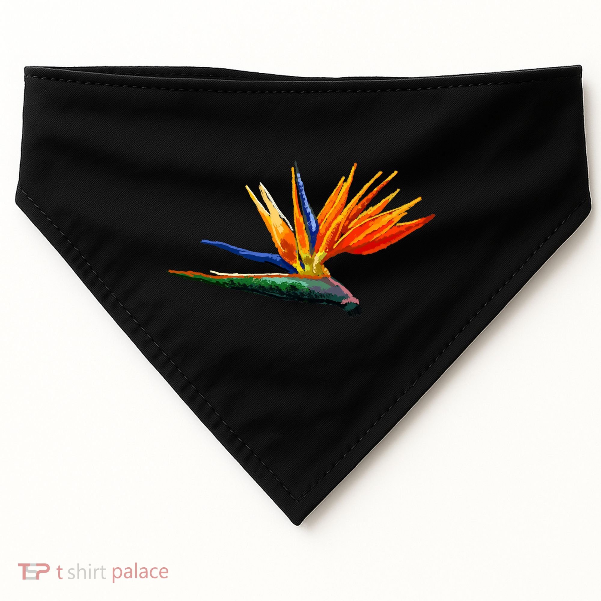 Bird Of Paradise Flower S USA-Made Doggie Bandana