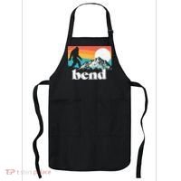Bend Oregon Retro Bigfoot Mountains Apron thumb 0