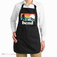 Bend Oregon Retro Bigfoot Mountains Apron thumb 2