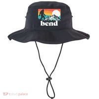 Bend Oregon Retro Bigfoot Mountains Bucket Hat thumb 0