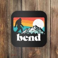 Bend Oregon Retro Bigfoot Mountains Coaster thumb 0