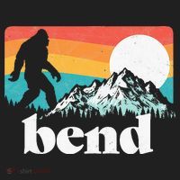 Bend Oregon Retro Bigfoot Mountains Tumbler thumb 3