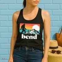 Bend Oregon Retro Bigfoot Mountains Women's Tank Top thumb 2