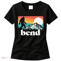 Bend Oregon Retro Bigfoot Mountains Women's T-Shirt thumb 0