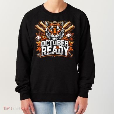 Baseball October Ready Tiger D Women's Sweatshirt