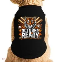 Baseball October Ready Tiger D Doggie Tank thumb 0