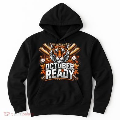 Baseball October Ready Tiger D Hoodie