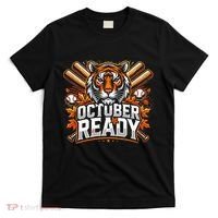 Baseball October Ready Tiger D T-Shirt thumb 0