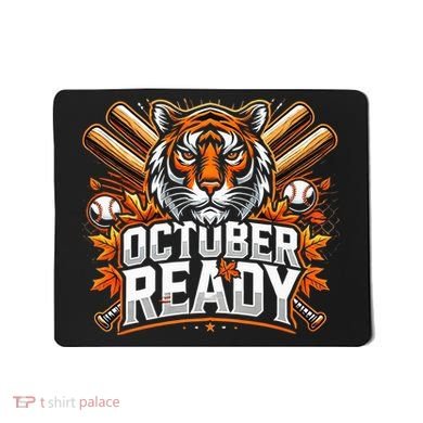 Baseball October Ready Tiger D Mousepad