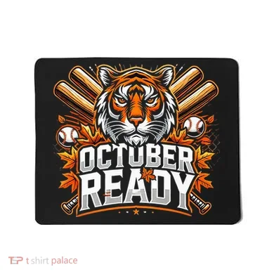 Baseball October Ready Tiger D Mousepad